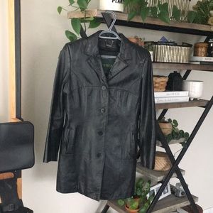 Vintage XS Danier leather blazer coat